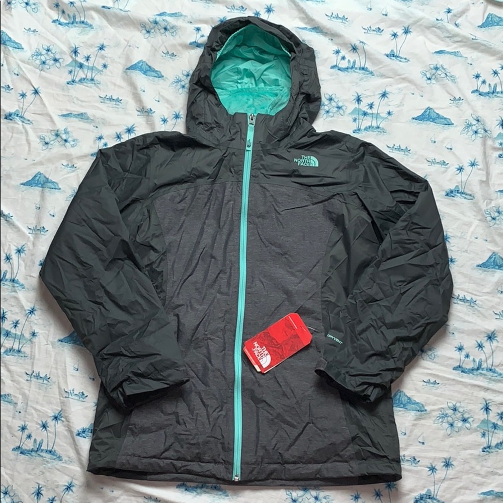 North Face Girls Osalita Triclimate Jacket Gray